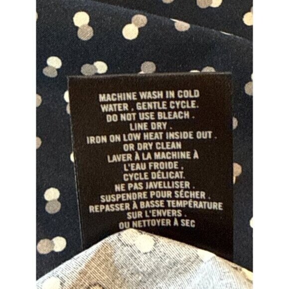 Julian & Mark Geo Dot Long Sleeve Button Front Shirt Gray Black Size L NWT - Picture 7 of 10